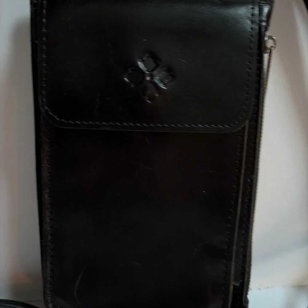 Patricia Nash Chiavella Phone Black Crossbody Bag Wallet NWOT - Picture 4 of 12